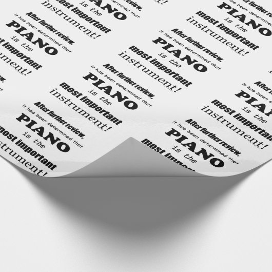 Het belangrijkste Piano-instrument Cadeaupapier (Hoek)