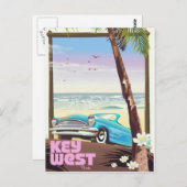 het belangrijkste poster van het vintage - reisje  briefkaart (Voorkant / Achterkant)