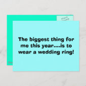 Het belangrijkste voor mij dit jaar is om te... briefkaart (Voorkant / Achterkant)