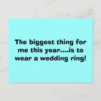 Het belangrijkste voor mij dit jaar is om te... briefkaart