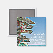 Het belangrijkste Westen van de Bestemming Wedden  Magneet (Voorkant / Achterkant)