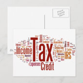 Het belastingseizoen is hier briefkaart (Voorkant / Achterkant)