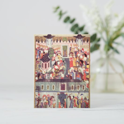 Het beledigen van Suleyman de Magnificent Briefkaart (Staand voorkant)