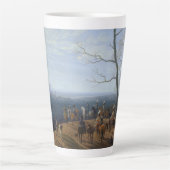 Het Beleg van Kosel-Wilhelm von Kobell Latte Mok (Voorkant)