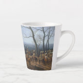 Het Beleg van Kosel-Wilhelm von Kobell Small Latte Mok (Rechts)