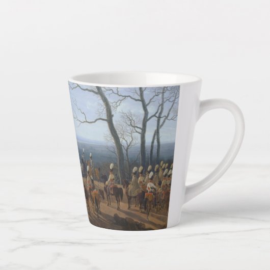 Het Beleg van Kosel-Wilhelm von Kobell Small Latte Mok (Rechts)