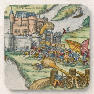 Het beleg van Louvain en het Heroïsme van Harman Drankjes Onderzetter