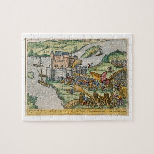 Het beleg van Louvain en het Heroïsme van Harman R Legpuzzel (Horizontaal)