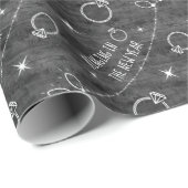 Het bellen in het Nieuwe Verloving van het Patroon Cadeaupapier (Rol Hoek)