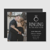 Het bellen in Nieuw Jaar sparen de Magnet van de F (Voorkant / Achterkant)