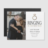 Het bellen in Nieuw Jaar sparen de Magnet van de F (Voorkant / Achterkant)