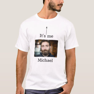 Het ben ik foto voor gebruikers van gezichtsmasker t-shirt