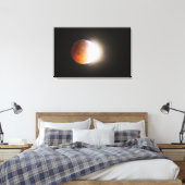 Het benaderen van de Totale Verduistering van de M Canvas Afdruk (Insitu (Slaapkamer))