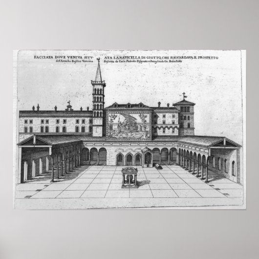 Het Benediction Loggia of the Old Vaticaan Poster (Voorkant)