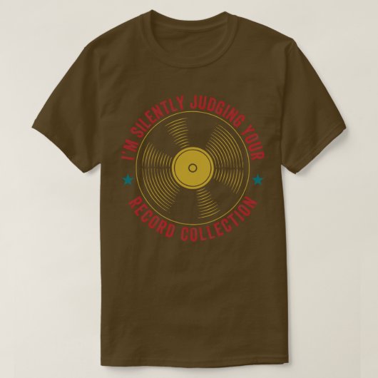 Het beoordelen van Uw Record Collectie Grappig Vin T-shirt (Design voorkant)