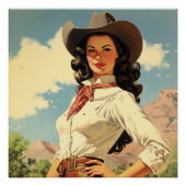 Het bepalen van de Open Range: Wild West Whispers Perfect Poster (Voorkant)