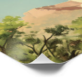 Het bepalen van de Open Range: Wild West Whispers Perfect Poster (Hoek)