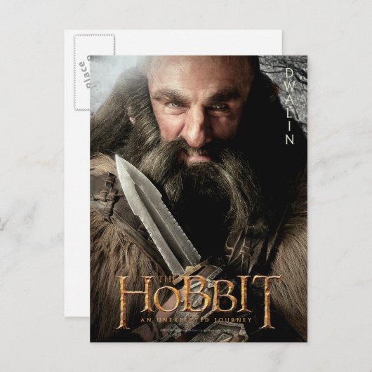 Het beperkte Kunstwerk van de Uitgave: Dwalin Briefkaart (Voorkant / Achterkant)