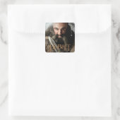 Het beperkte Kunstwerk van de Uitgave: Dwalin Vierkante Sticker (Tas)