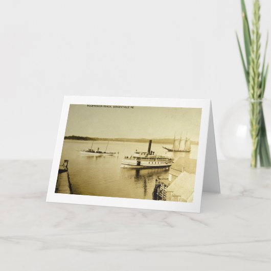 Het Bereik van Eggemoggin, Sargentville, Maine Kaart (Voorkant)