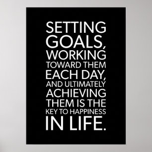 Het bereiken van de doelstellingen is essentieel v poster