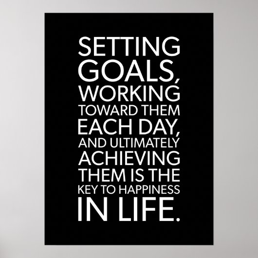 Het bereiken van de doelstellingen is essentieel v poster (Voorkant)