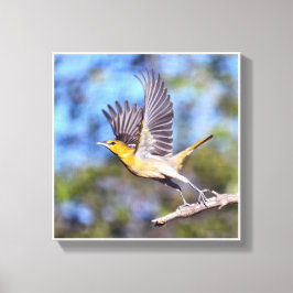 Het bereiken van de hemel canvas afdruk