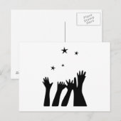 Het bereiken van de sterren briefkaart (Voorkant / Achterkant)