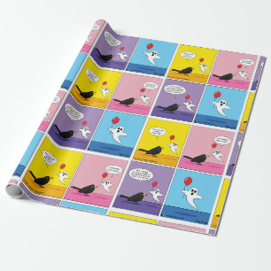 Het bereiken van de tegenovergestelde Goal Comic Cadeaupapier