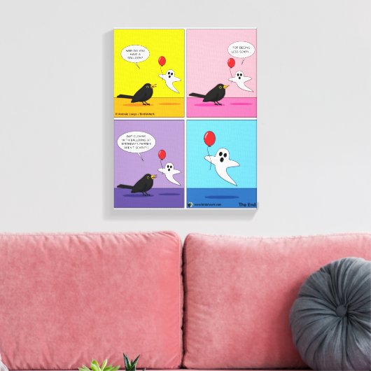 Het bereiken van de tegenovergestelde Goal Comic Canvas Afdruk (Insitu (Woonkamer))
