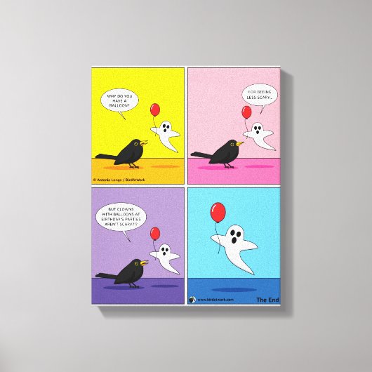 Het bereiken van de tegenovergestelde Goal Comic Canvas Afdruk (Voorkant)