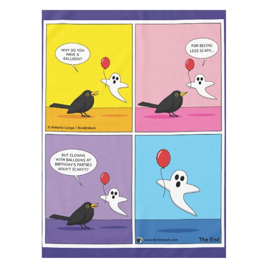 Het bereiken van de tegenovergestelde Goal Comic Tafelkleed (Voorkant)