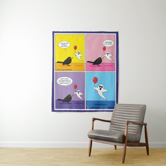 Het bereiken van de tegenovergestelde Goal Comic Wandkleed (In situ)