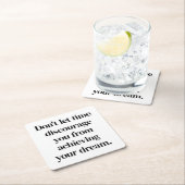 Het Bereiken van Je Droom Papier Onderzetter (Insitu)