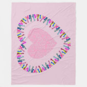 Het bereiken van liefde fleece deken (Voorkant)