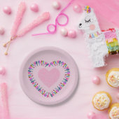 Het bereiken van liefde papieren bordje (Feest)