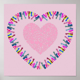 Het bereiken van liefde poster