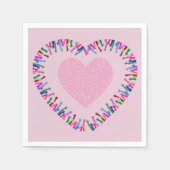 Het bereiken van liefde servet (Voorkant)