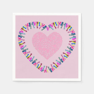 Het bereiken van liefde servet