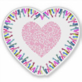 Het bereiken van liefde sticker (Voorkant)