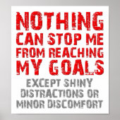 Het bereiken van mijn doelen Funny Poster (Voorkant)