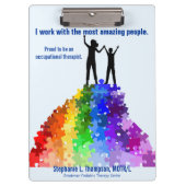 Het bereiken van nieuwe Hoogten van Autism steunt  Klembord (Voorkant)