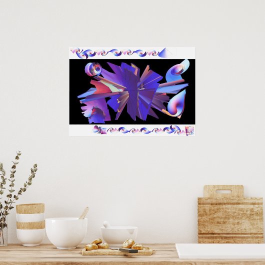 Het bereiken van uit aan oneindig poster (Keuken)