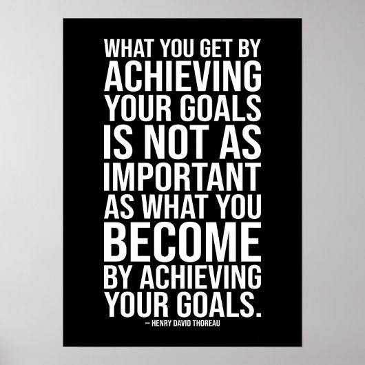 Het bereiken van uw doelstellingen - Gym, Hustle,  Poster (Voorkant)