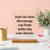 Het bereiken van uw droom acryl teken acryl bord (Huwelijk)