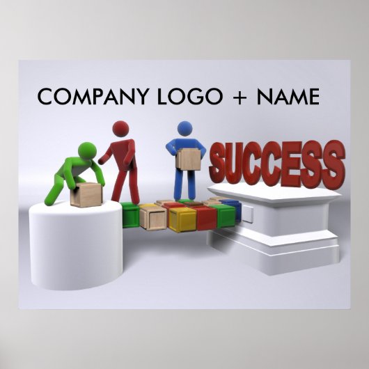 Het bereiken van voor succes poster (Voorkant)