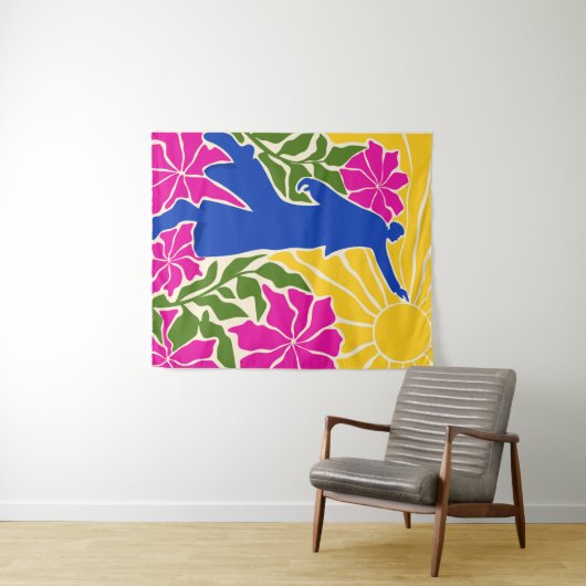 Het bereiken van voorbij grenzen wandkleed (In Situ (horizontaal))