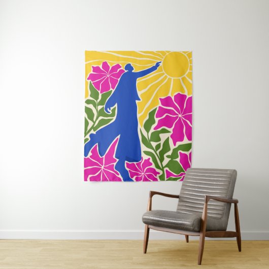 Het bereiken van voorbij grenzen wandkleed (In situ)