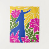 Het bereiken van voorbij grenzen wandkleed (Voorkant)