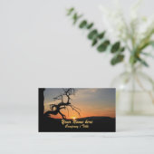 Het bereiken voor de Zon Visitekaartje (Staand voorkant)